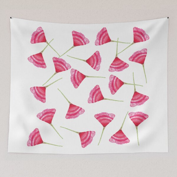 Item preview, Pretty Pink and Green Scattered Flower Pattern designed and sold by Blkstrawberry.