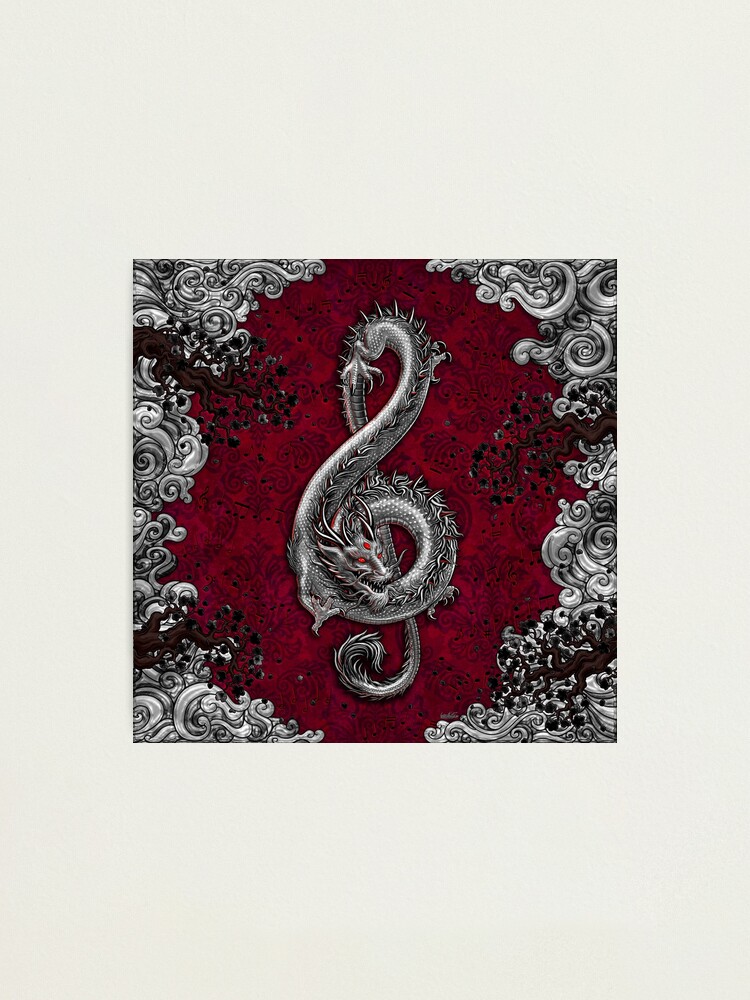 Treble Clef - Music Dragon - Gothic Photographic Print for Sale by  AbysmInternal