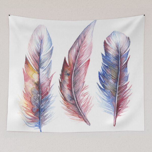 Item preview, Whimsical Watercolor Feathers designed and sold by Willow Heath.