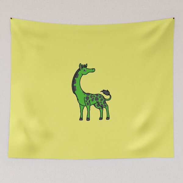 Item preview, Green Giraffe with Black Spots designed and sold by Grifynne.