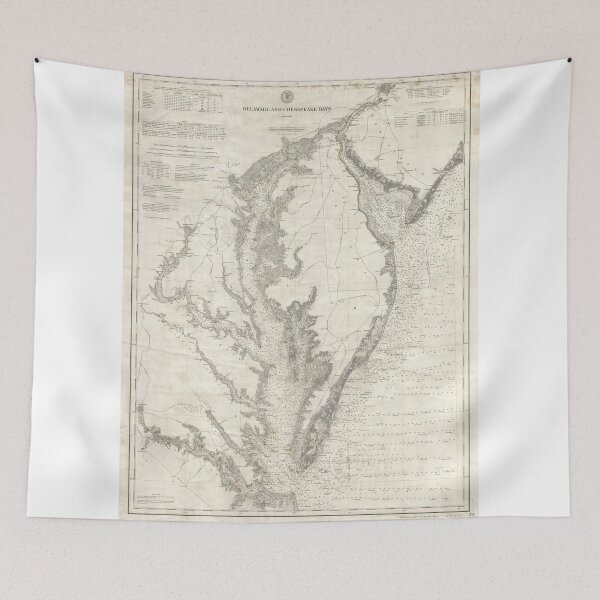Item preview, Vintage Map of The Chesapeake Bay (1893)  designed and sold by BravuraMedia.