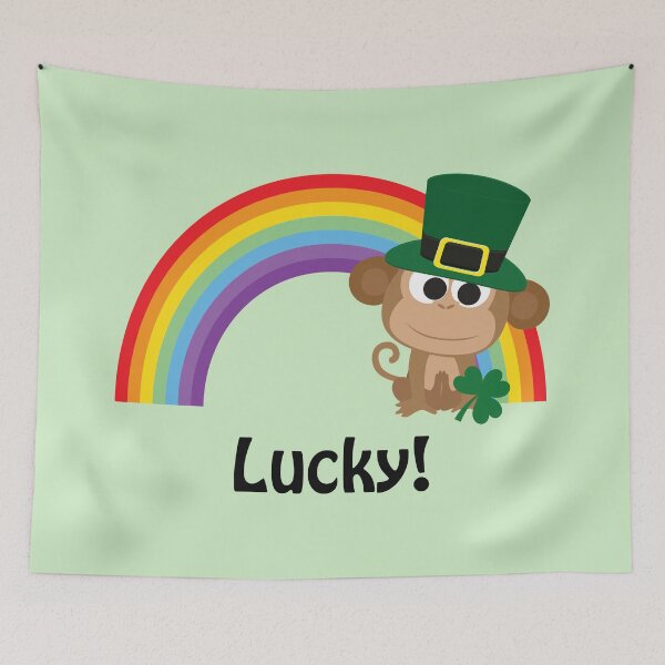 Item preview, Cute Lucky Monkey Leprechaun designed and sold by Hedgie Designs.