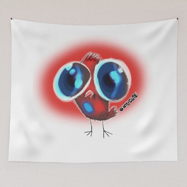 Item preview, ugly huge eyes bird cartoon style designed and sold by anticute.