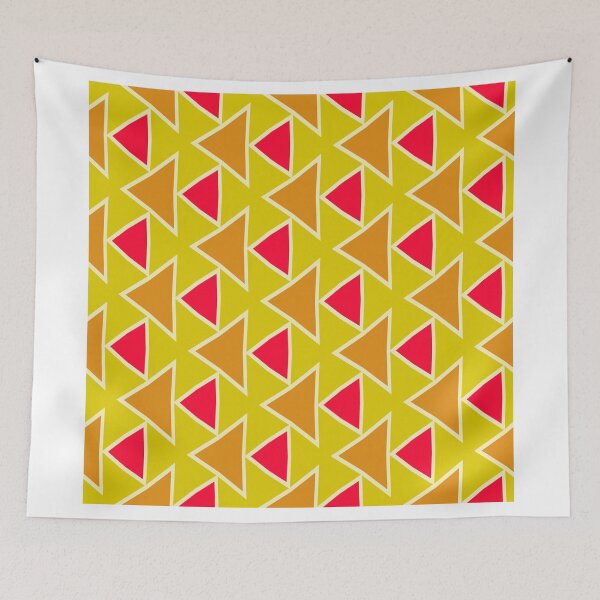 Item preview, Red brown triangles pattern designed and sold by lalylaura.