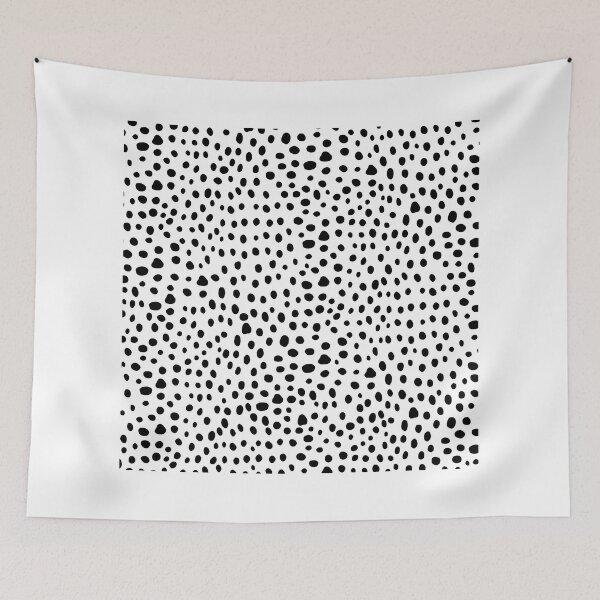 Item preview, Modern Black and White Hand Drawn Polka Dots designed and sold by Blkstrawberry.