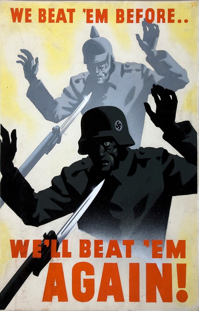 Ww2 Propaganda Poster German Surrender By Srposters Redbubble