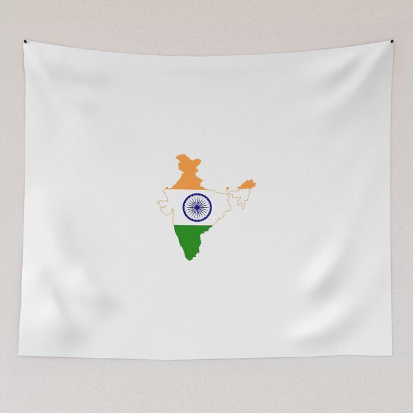 Item preview, Flag Map of India designed and sold by abbeyz71.
