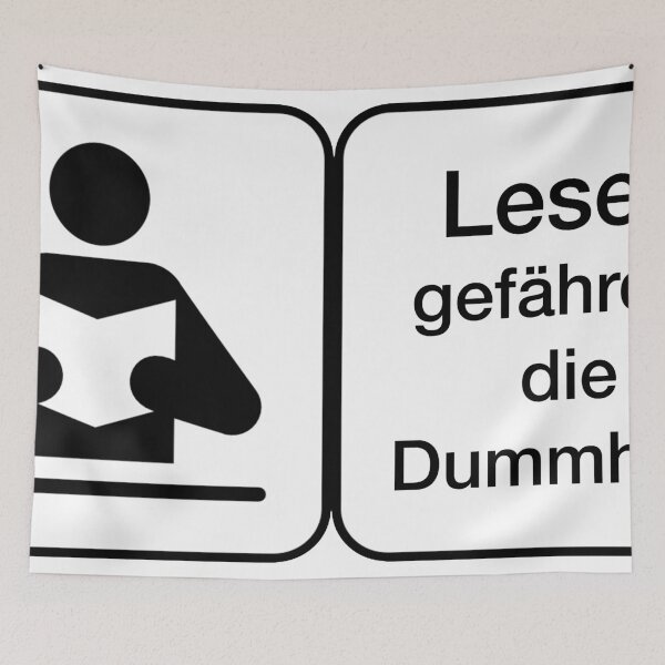Item preview, Warnung Deutsch Lesen Gefährdet Dummheit designed and sold by Netsrotj.