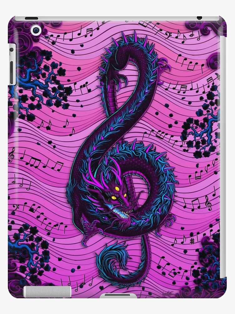 Treble Clef - Music Dragon - Pastel Goth