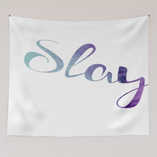 Item preview, Slay Watercolor Typography designed and sold by ColibriArt.