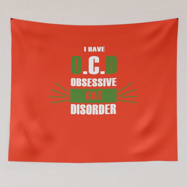 Item preview, I Have OCD - Obsessive Cat Disorder designed and sold by Nitronus.