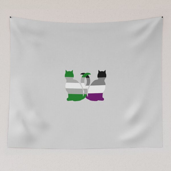 Item preview, Grayromantic Ace Pride Cats designed and sold by shaneisadragon.