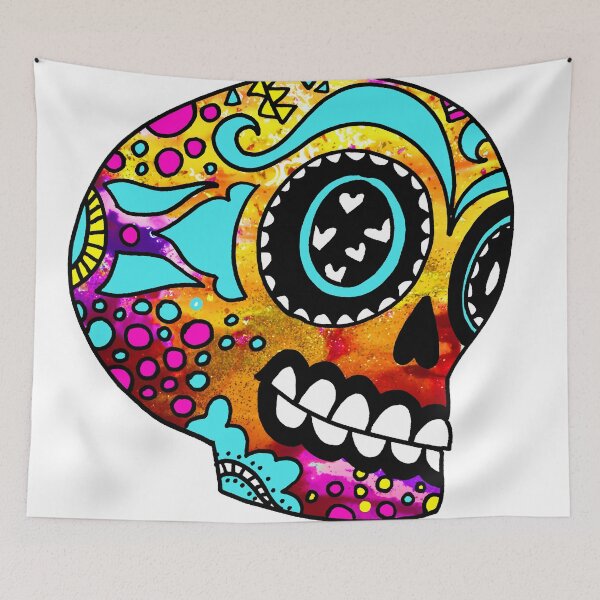 Item preview, Happy Little Color Splash Sugar Skull designed and sold by mspdgtt.