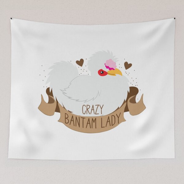 Item preview, Crazy Bantam (chicken) Lady banner designed and sold by jazzydevil.