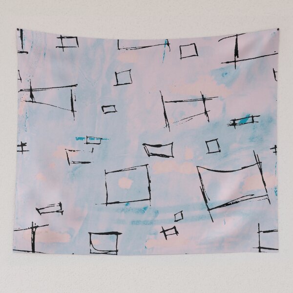 Item preview, Serenity Squares of Rose designed and sold by TooCoolUnicorn.