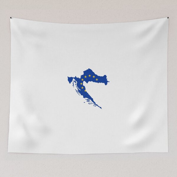 Item preview, European Union Flag Map of Croatia designed and sold by abbeyz71.