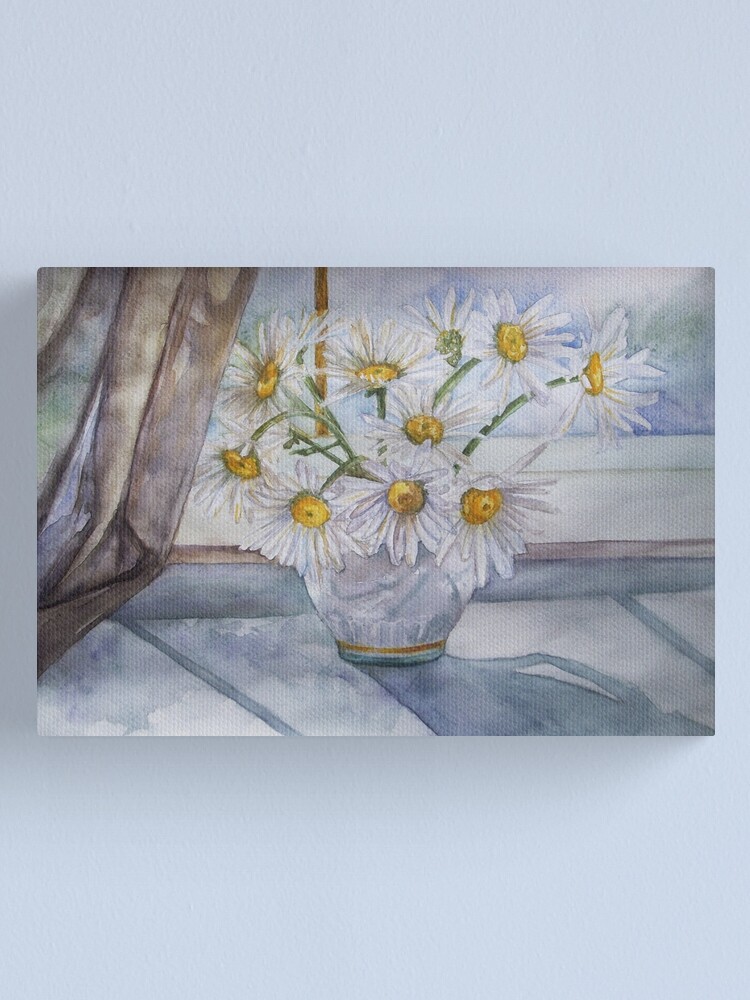 Thumbnail 1 of 3, Canvas Print, Camomiles designed and sold by Anthropolog.