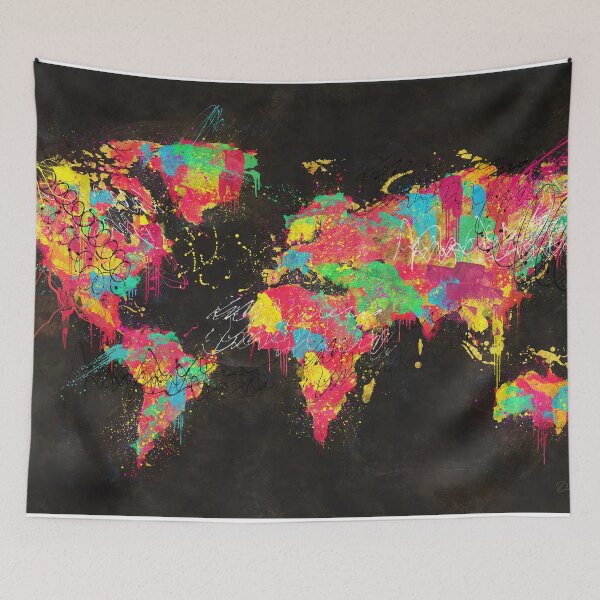 Item preview, Psychedelic Continents designed and sold by Diego Tirigall.