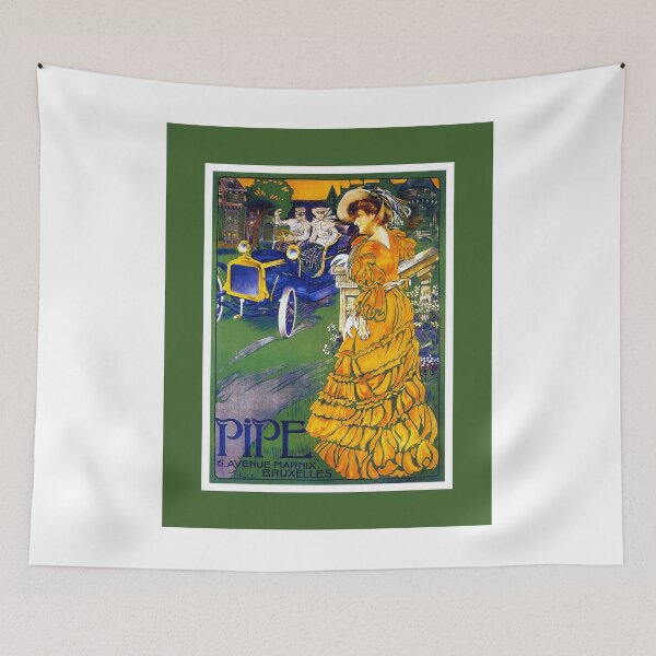Item preview, Art nouveau car advert 1890s Pipe from Brussels designed and sold by aapshop.
