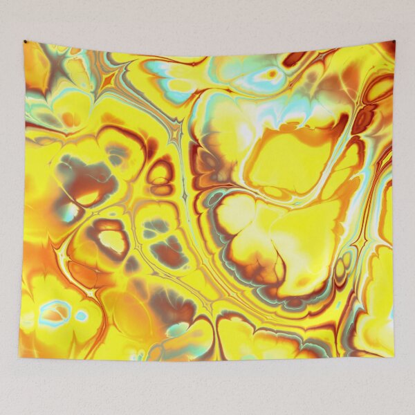 Aperçu de l'œuvre stunning fractal marbled, yellow créée et vendue par Jamcolors.