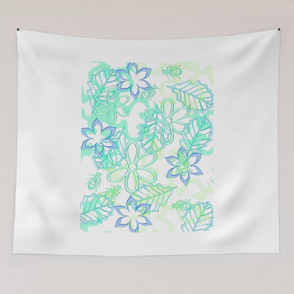 Item preview, Blue flowers digital designed and sold by Roswitha Lorz.