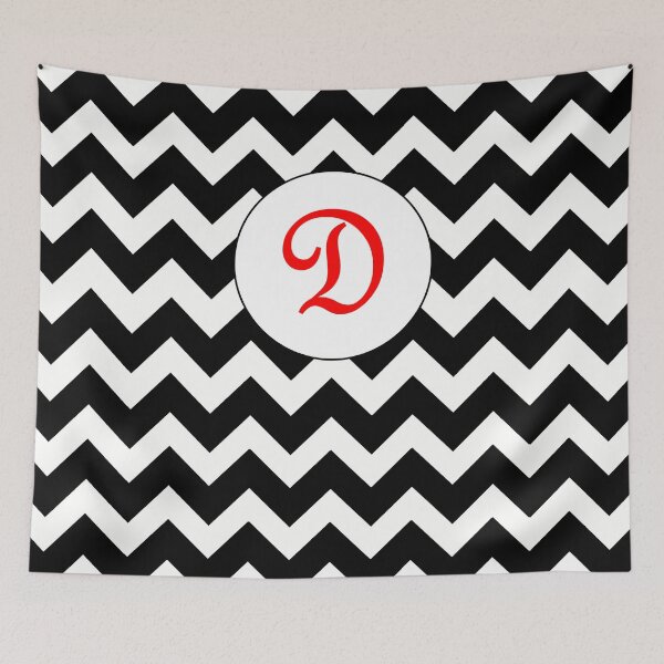 Item preview, Red D Chevron designed and sold by MonogramMonkey.