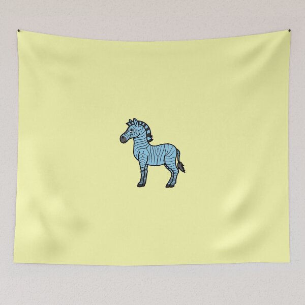 Item preview, Light Blue Zebra with Black Stripes designed and sold by Grifynne.