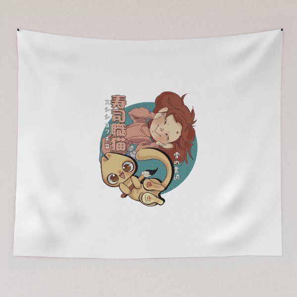 Item preview, Sushi Chef Neko - Snow Shodou - Junpei and Anzu Design 1 designed and sold by Indigo East.