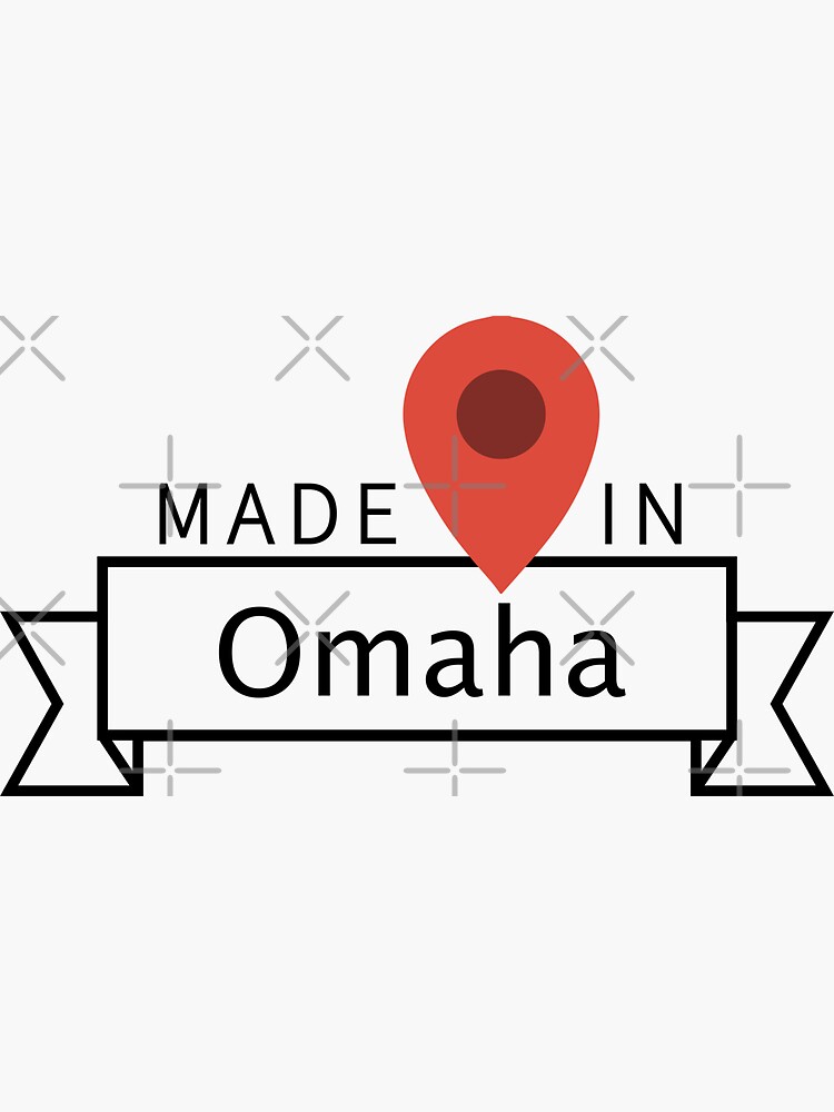 "Omaha" Sticker for Sale by designchip Redbubble