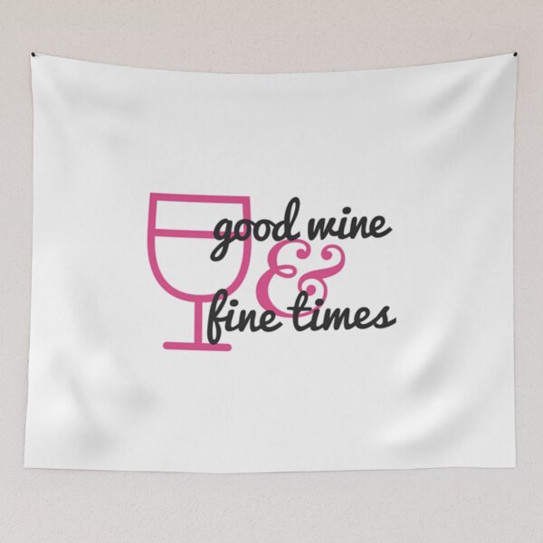 Item preview, good wine & fine times designed and sold by joyandjulia.