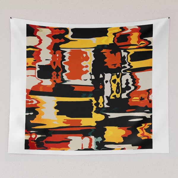 Item preview, Distorted shapes in retro colors designed and sold by lalylaura.