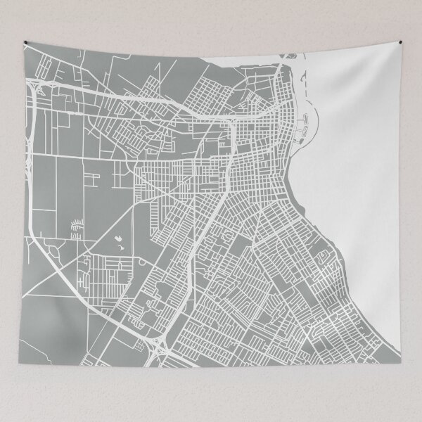Item preview, Corpus Christi Map - Light Grey designed and sold by CartoCreative.