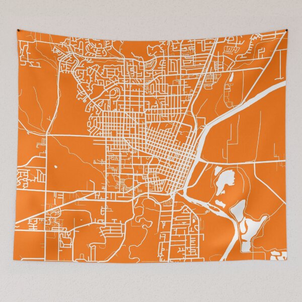 Item preview, Corvallis Map - Orange designed and sold by CartoCreative.
