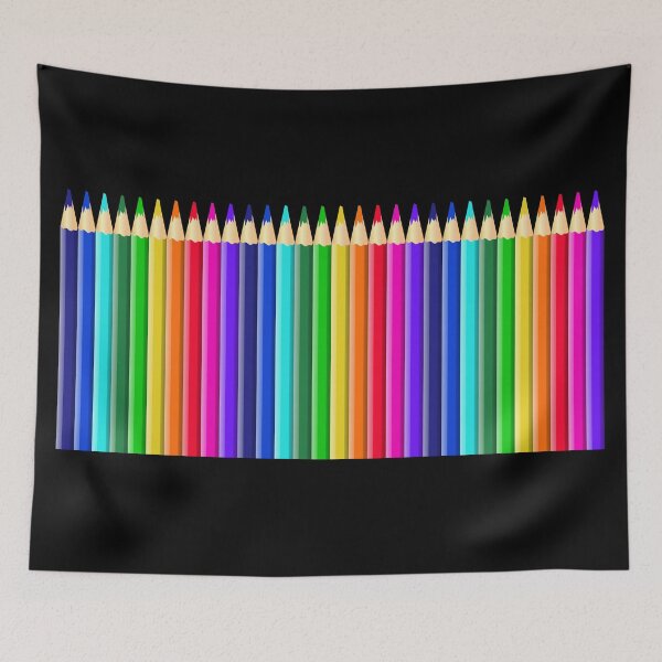 Item preview, Rainbow of Colorful Colored Pencils or Crayons designed and sold by GeeWhizArt.