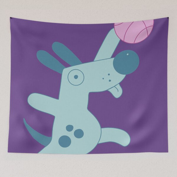 Item preview, Puppy playing basketball designed and sold by Exposation.
