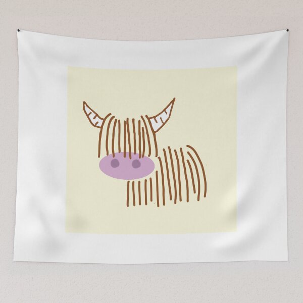 Item preview, Highland Cow Cream designed and sold by heapsyj.