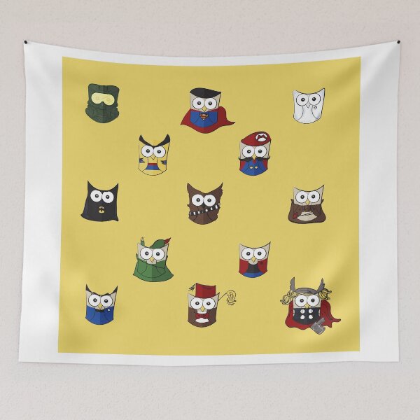 Item preview, Nerd Boy (Owls) - Yellow designed and sold by Danielle Keltner.