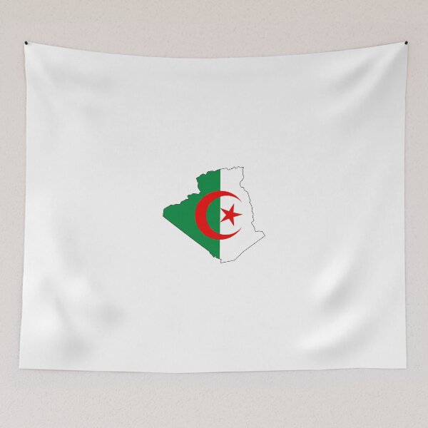 Item preview, Flag Map of Algeria  designed and sold by abbeyz71.