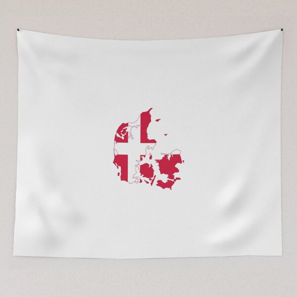Item preview, Flag Map of Denmark  designed and sold by abbeyz71.