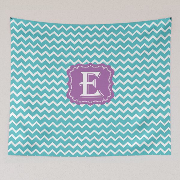 Item preview, E Turquoise designed and sold by MonogramMonkey.