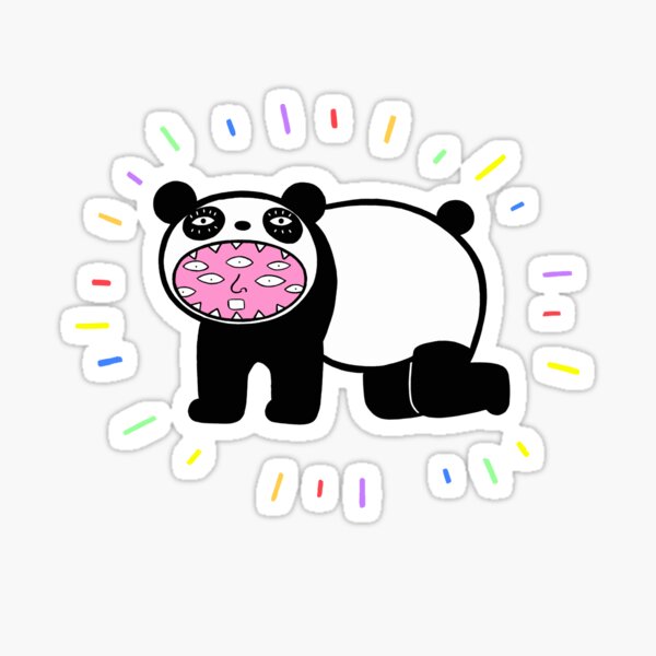 Ghost Panda Stickers Redbubble - yokai roblox bee swarm simulator
