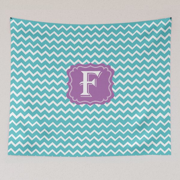 Item preview, F Turquoise designed and sold by MonogramMonkey.