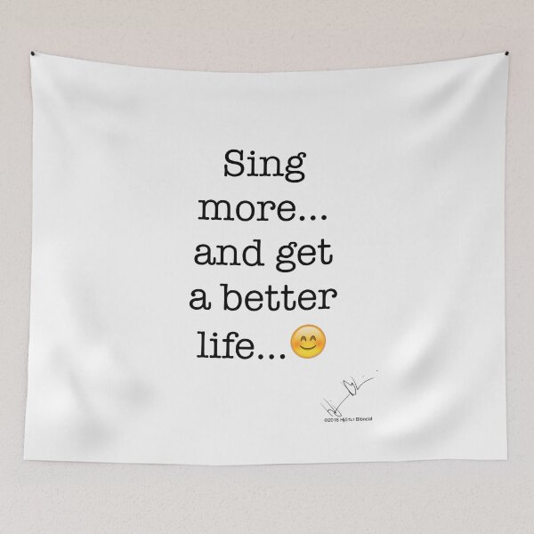 Item preview, Sing more… and get a better life... designed and sold by Hjortur.