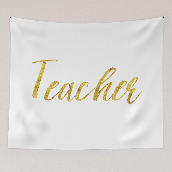 Item preview, Teacher Gold Faux Foil Metallic Glitter Professional Quote  designed and sold by SilverSpiral.