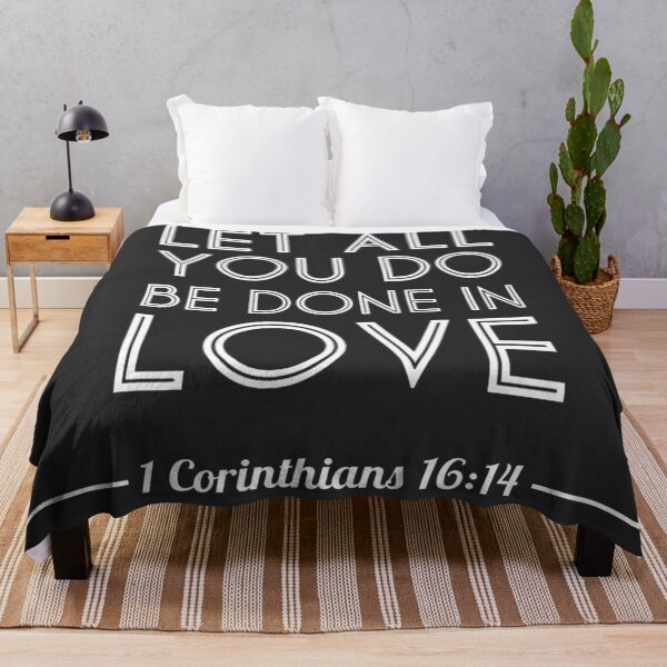 Item preview, 1 Corinthians 16:14 Bible Quote Print designed and sold by siankjellberg.