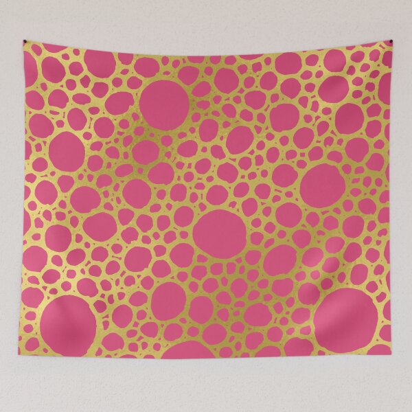 Item preview, Gold Hot Pink Hand Drawn Jewel Tone Geometric circular Pattern designed and sold by dreamingmind.