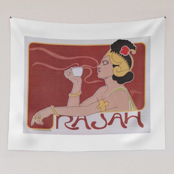 Aperçu de l'œuvre Rajah, famous art nouveau coffee advertising by Meunier créée et vendue par aapshop.