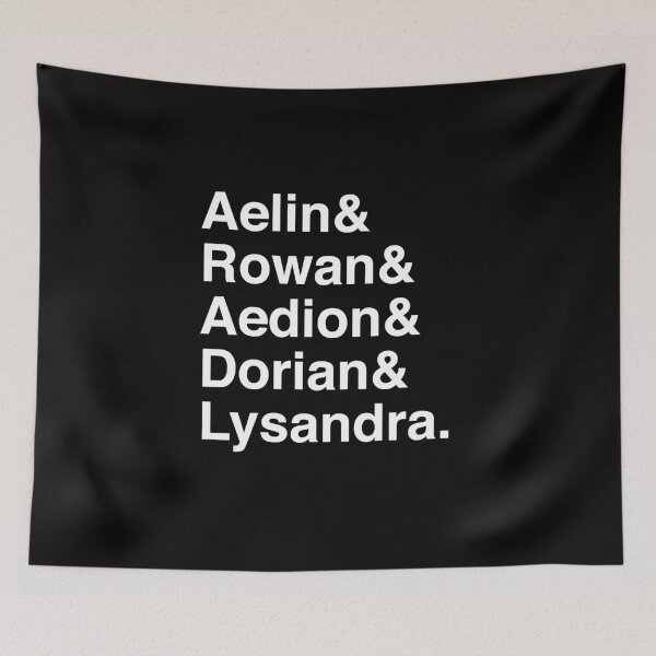 Item preview, Aelin & Rowan & Aedion & Dorian & Lysandra. (Throne of Glass) (Inverse) designed and sold by Kitmagic.