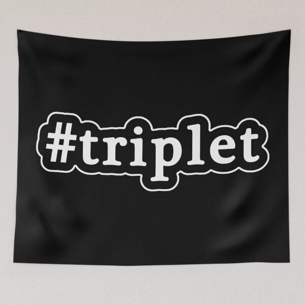 Item preview, Triplet - Hashtag - Black & White designed and sold by Graphix.