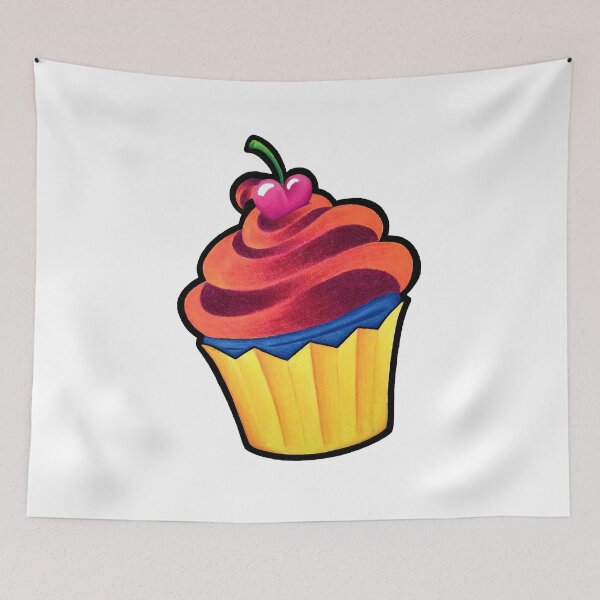 Item preview, Cupcake Orange and Blue designed and sold by HeyThereSmiles.